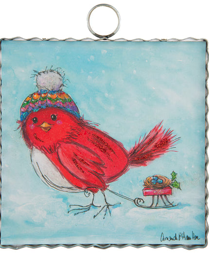 Mini Art Red Bird & Nest