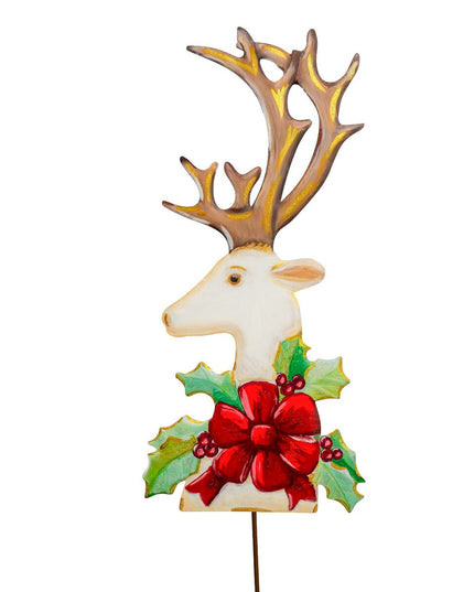 Elegant White Deer Head