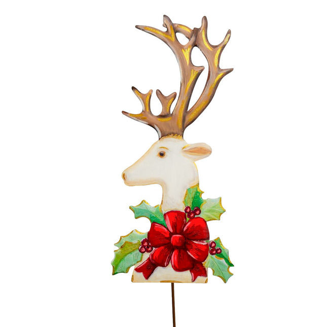 Elegant White Deer Head
