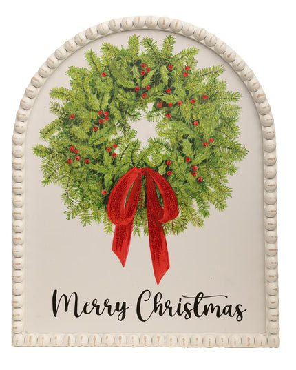 Merry Christmas Framed Wreath Print