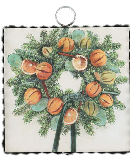Mini Art Orange Slice Wreath