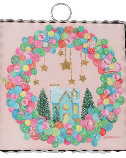 Mini Art Ornament Wreath