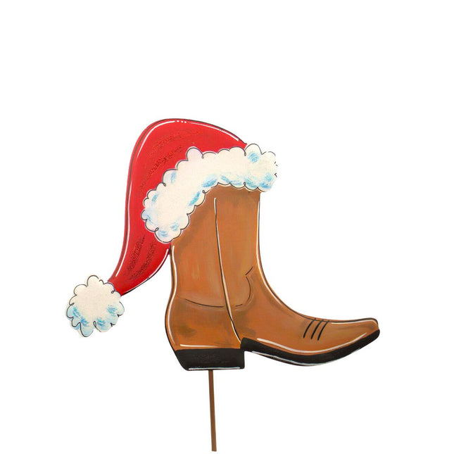 Cowboy Boot Santa Hat