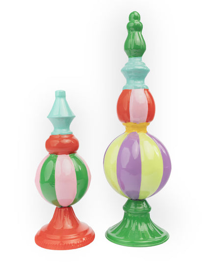 Merry & Bright Standing Ornament Finials