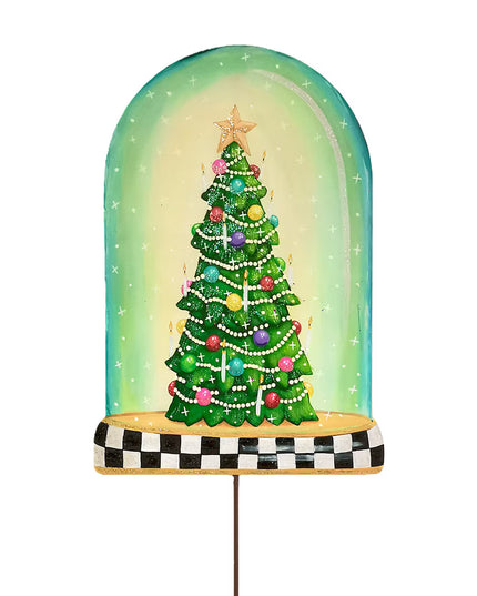 Merry & Bright Tree in Cloche