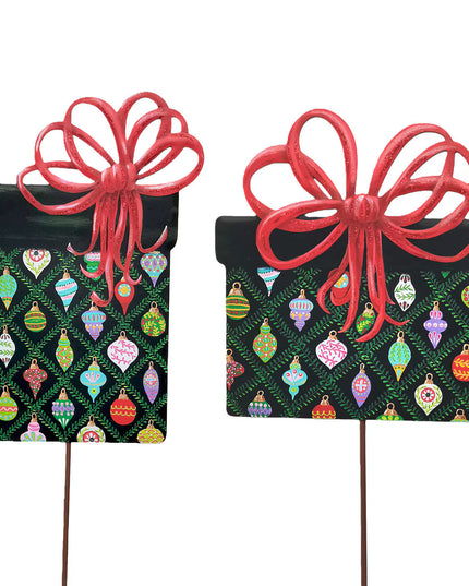Merry & Bright Gifts Wrapped in Ornament Paper