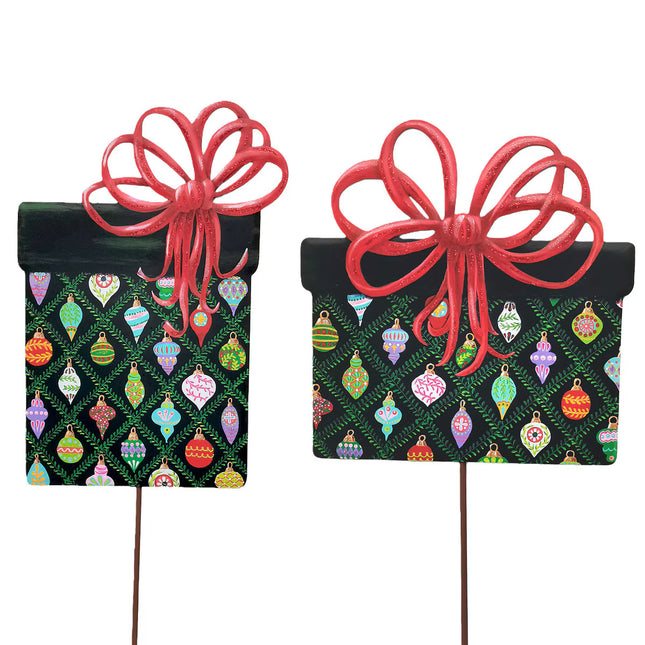 Merry & Bright Gifts Wrapped in Ornament Paper