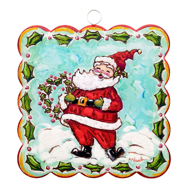 Large Scallop Art Belly Laugh Santa