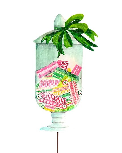 Ribbon Candy Apothecary Jar