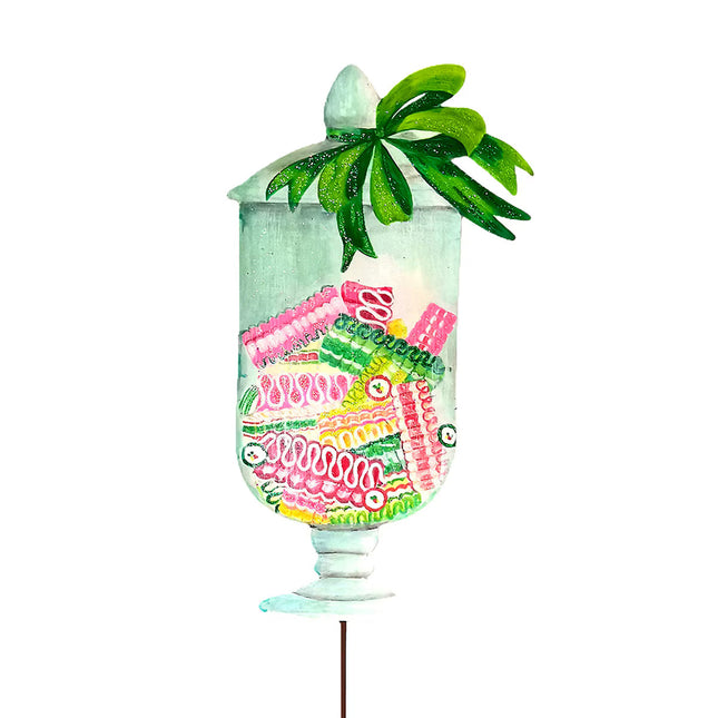 Ribbon Candy Apothecary Jar