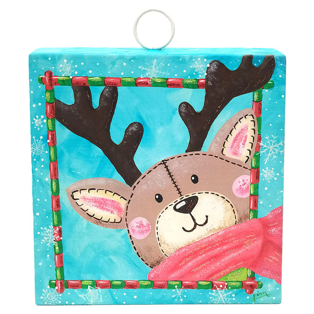 Mini Art Peeking Deer