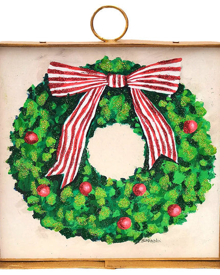 Mini Art Green Wreath Red Balls