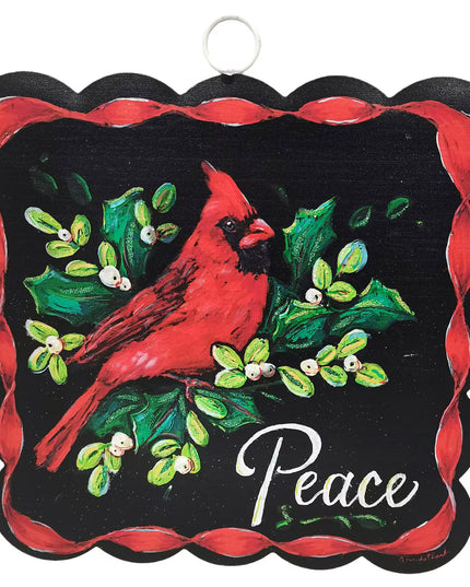 Large Scallop Art Cardinal Peace