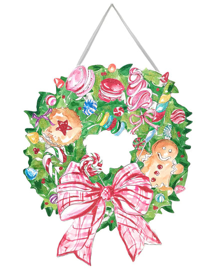 Sweet Seasons Gingerbread Wreath PVC Door Hanger