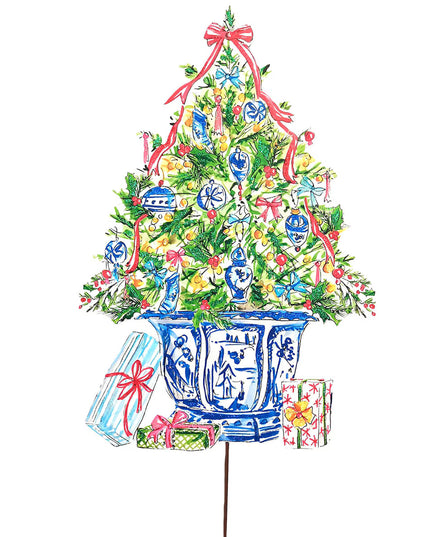 Chinoiserie Potted Tree