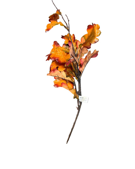 35" Oak Leaf Spray Orange