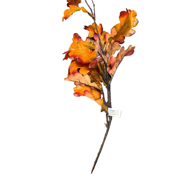 35" Oak Leaf Spray Orange
