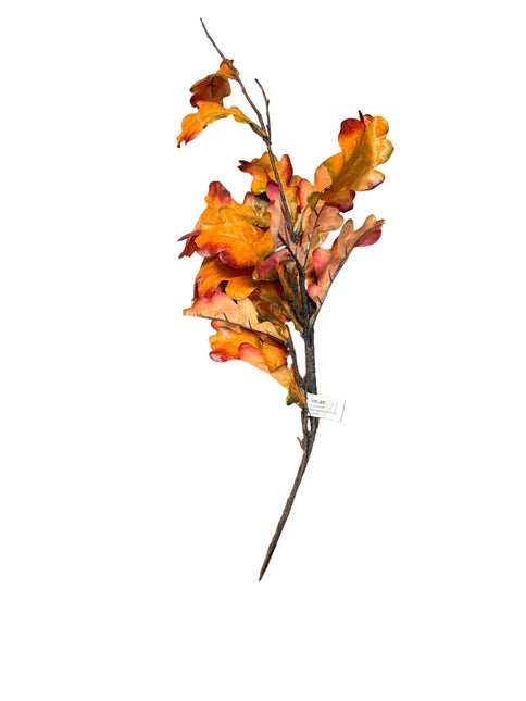35" Oak Leaf Spray Orange