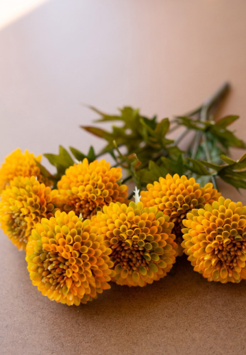 Bundle of 7 Artificial Ball Dahlias