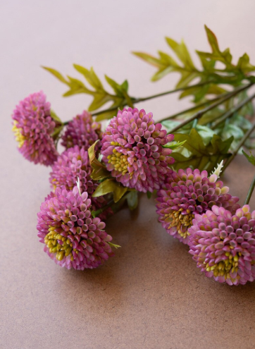 Bundle of 7 Artificial Ball Dahlias