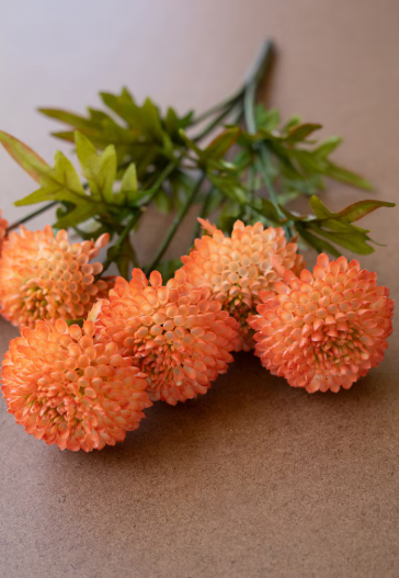 Bundle of 7 Artificial Ball Dahlias