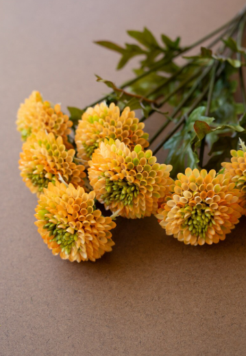 Bundle of 7 Artificial Ball Dahlias