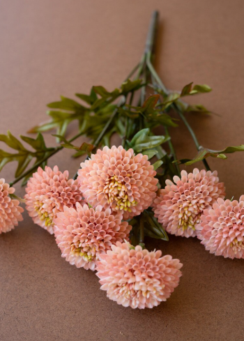 Bundle of 7 Artificial Ball Dahlias