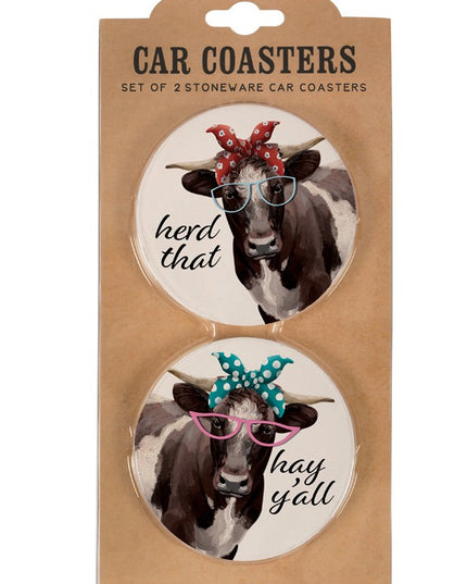 Car Coaster Cow Lingo