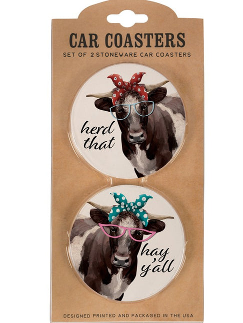 Car Coaster Cow Lingo