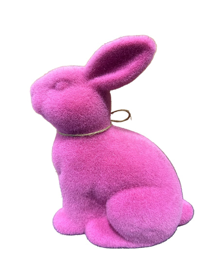 Flocked Sitting Rabbit