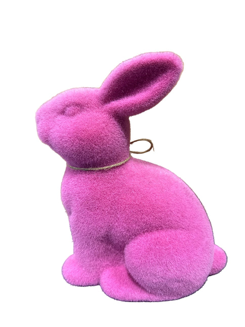 Flocked Sitting Rabbit