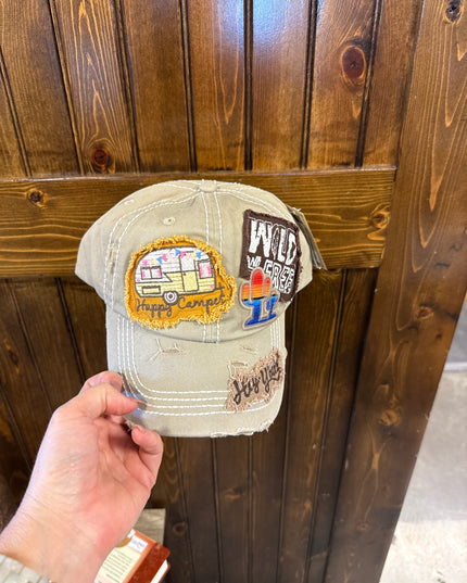 Happy Camper Baseball Cap
