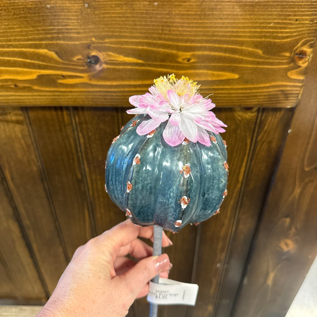 Faux Blooming Cactus Stems