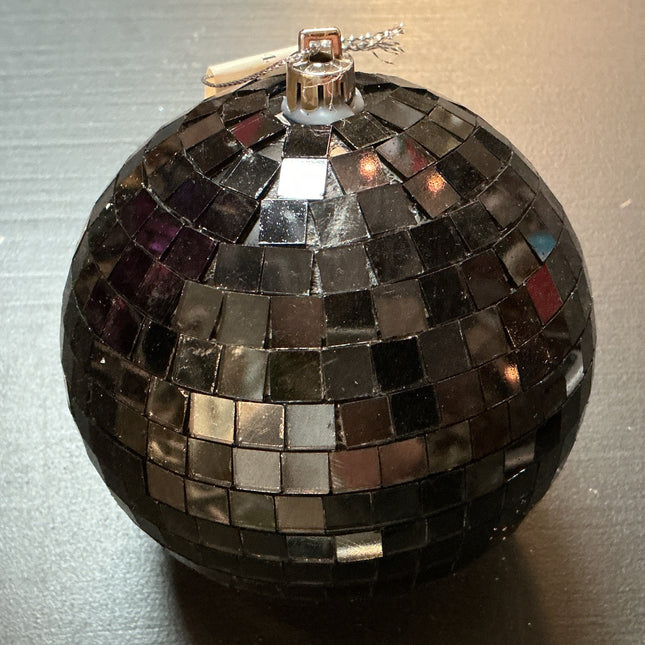 4" Silver Mirror Ball Ornament