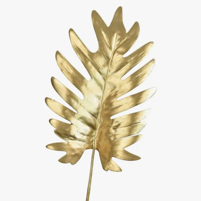 19" Metallic Philodendron Spray