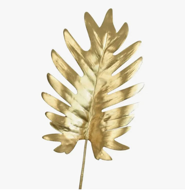 19" Metallic Philodendron Spray