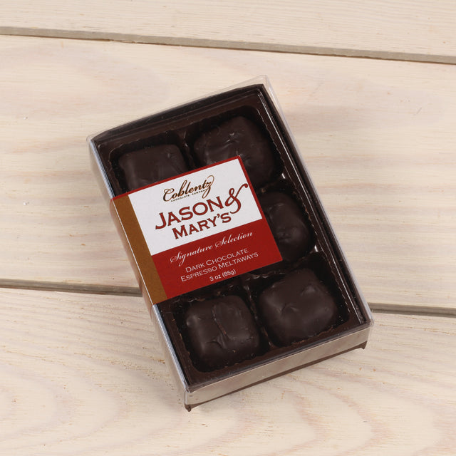Signature Chocolate 6 Piece Dark Chocolate Espresso