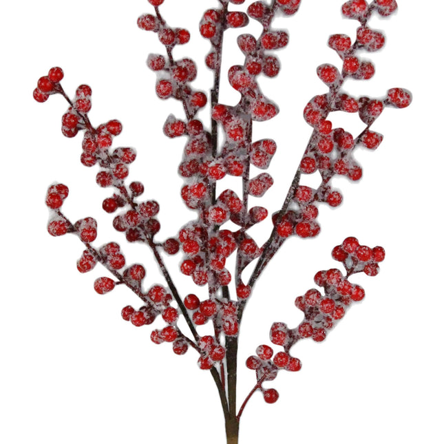 26" Iced Berry Spray Red