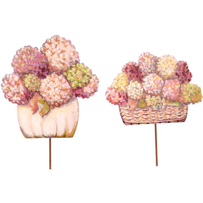 Fall Hydrangea Pumpkin Baskets