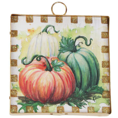 Mini Art Pumpkin Trio
