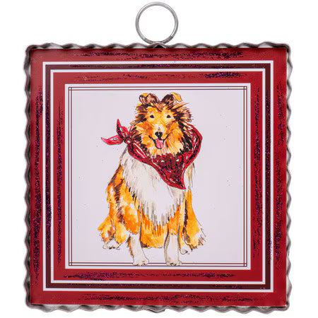 Mini Art Collie Dog