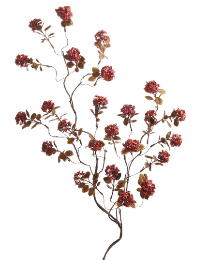 36" Burgundy Floral Branch