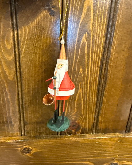 Musical Santa Ornament 5"