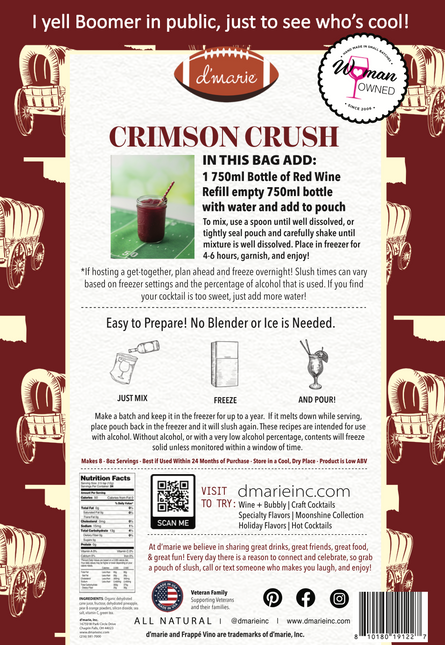 Crimson Crush Cocktail Slush Mix