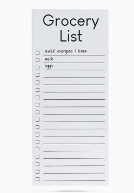 Ellembee Magnetic Notepads - Grocery List