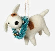 Wool Dog Ornament Assorted