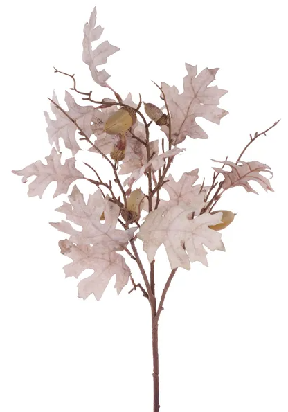 31" Fabric Oak Leaf & Acorn Spray