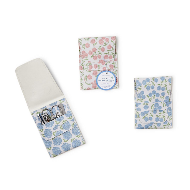 Hydrangea Print 5pc Manicure Set