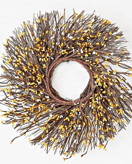 Pip Berry Sunburst Wreath- Golden Cream