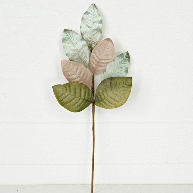 Metallic Magnolia Leaf Pick